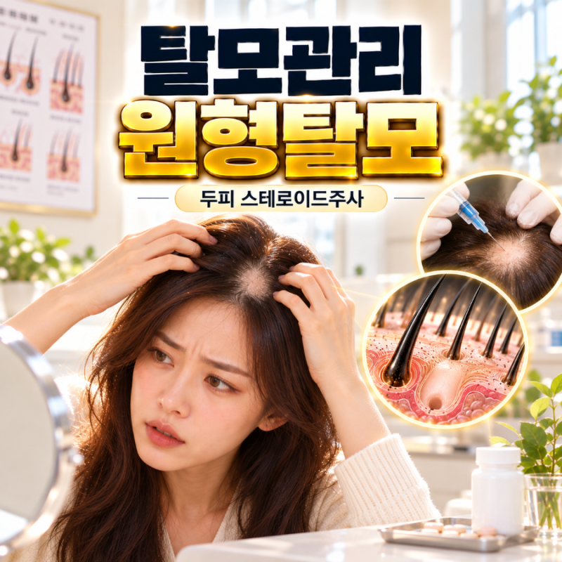 원형탈모에 맞는 '두피 스테로이드 주사(트리암시놀론)'의 진실