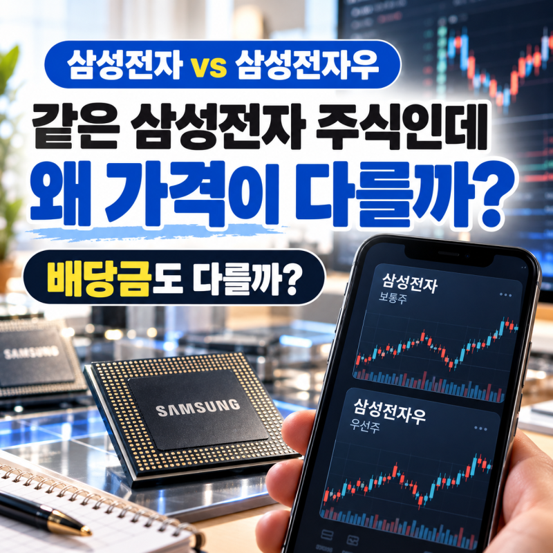 삼성전자우 주가, 삼성전자보다 싼 이유는? 배당금·우선주 차이까지