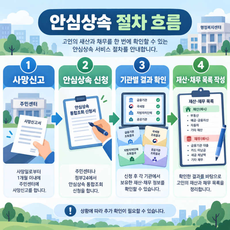 부모님 재산을 모를 때 안심상속 원스톱서비스, 조회되는 것과 따로 찾을 것