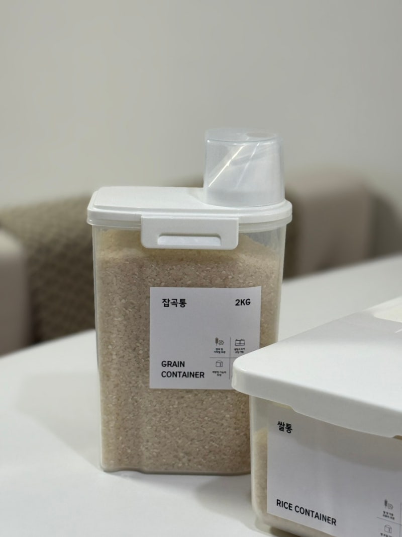 자주 쌀통 5kg·잡곡통 2kg 후기, 쌀벌레 막는 곡물 보관용기