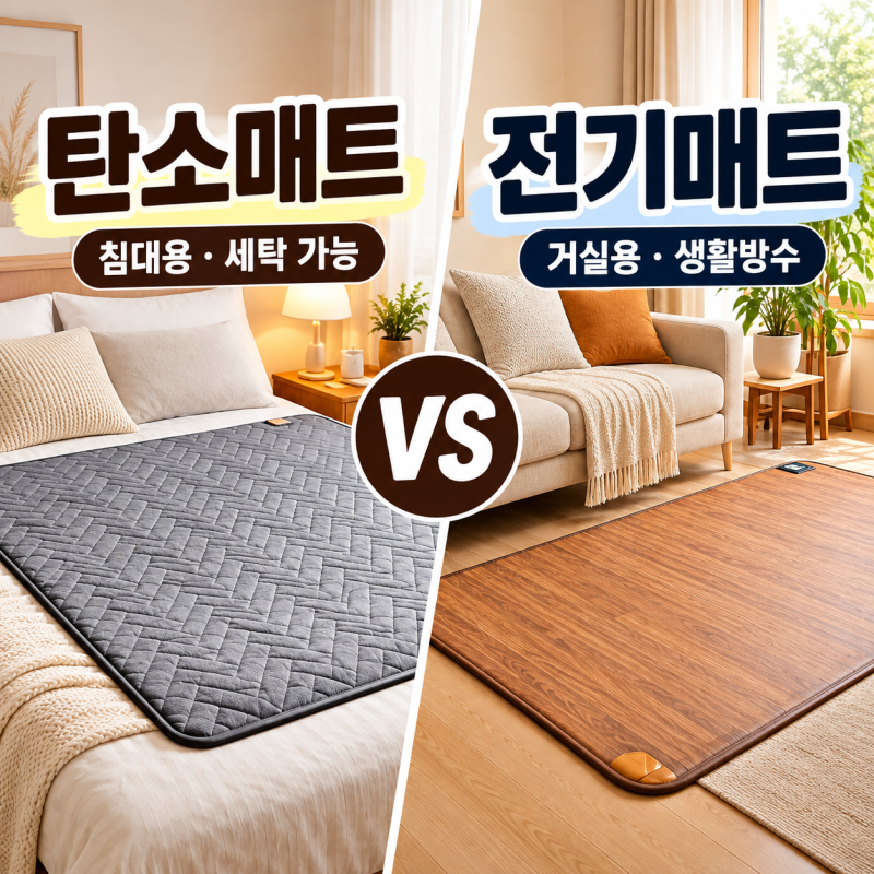 한일의료기 탄소매트 전기매트 차이, 구매 전 비교할 4가지