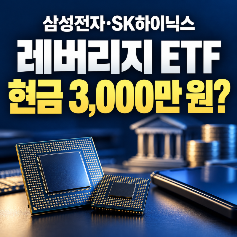 삼성전자·SK하이닉스 레버리지 ETF, 3000만원은 현금이어야 할까?