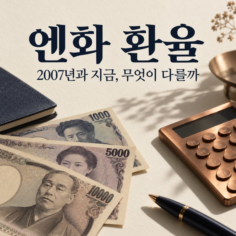 엔화 환율, 역사상 최저가 아니다? 2007년 740원대와 지금의 차이