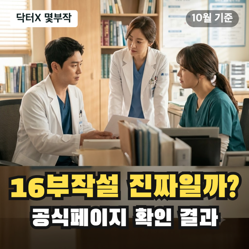 닥터X 몇부작 최신 보도로 정리한 결과