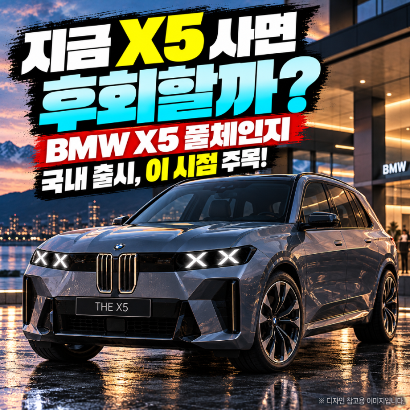 "지금 X5 사면 후회할까?" BMW X5 풀체인지 출시일정 공개, 국내 구매자가 주목할 "이 시점"