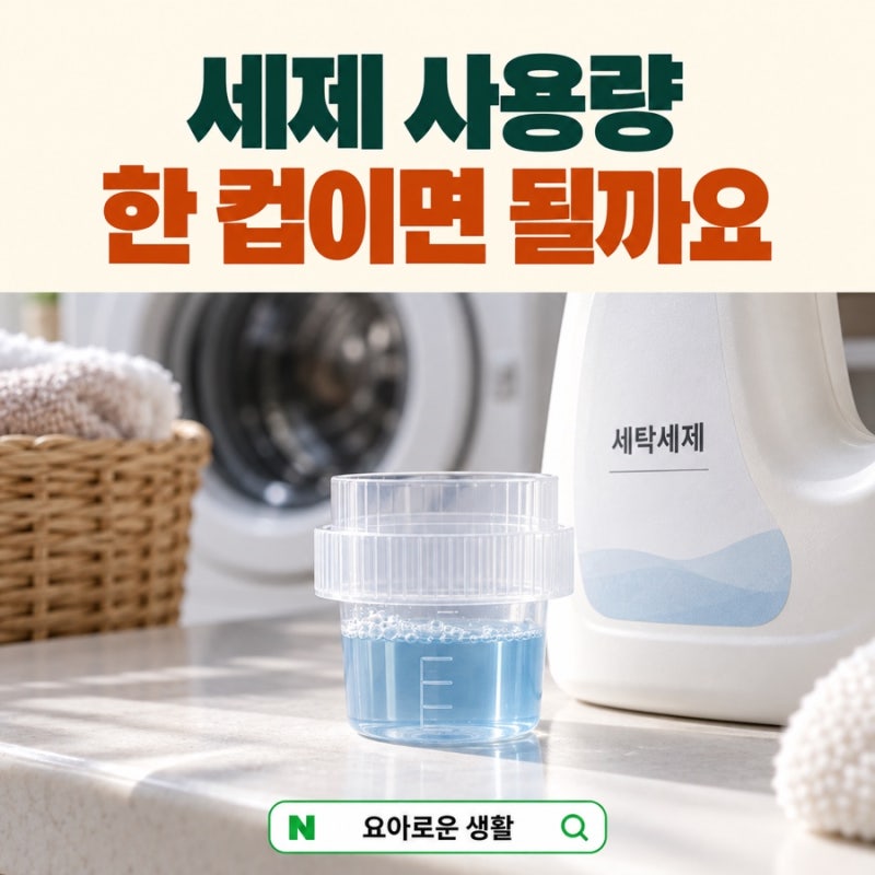 세탁세제 사용량, 매번 한 컵이면 될까요? MAX 선보다 먼저 볼 것