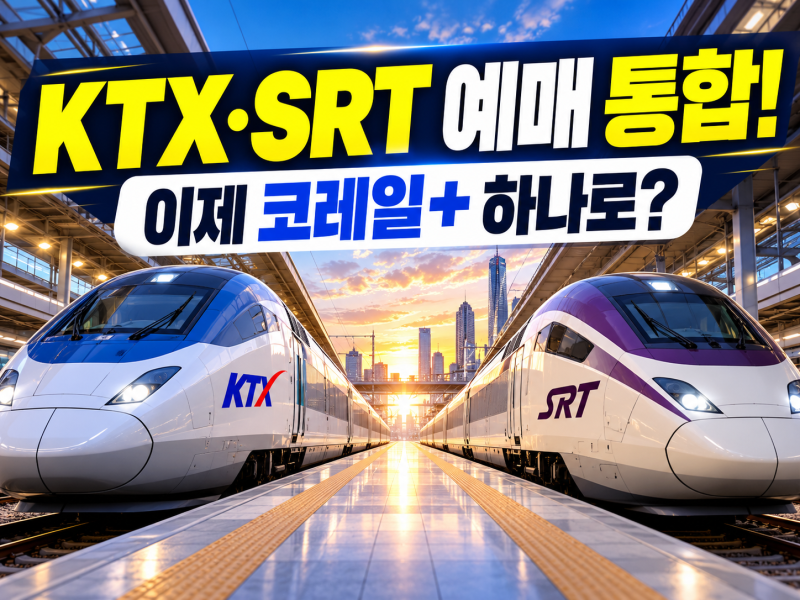 KTX·SRT 예매 통합! 코레일+에서 달라진 5가지