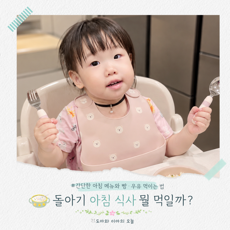 돌아기 아침 식사 뭘 먹일까? 간단한 아침 메뉴와 빵·우유 먹이는 법