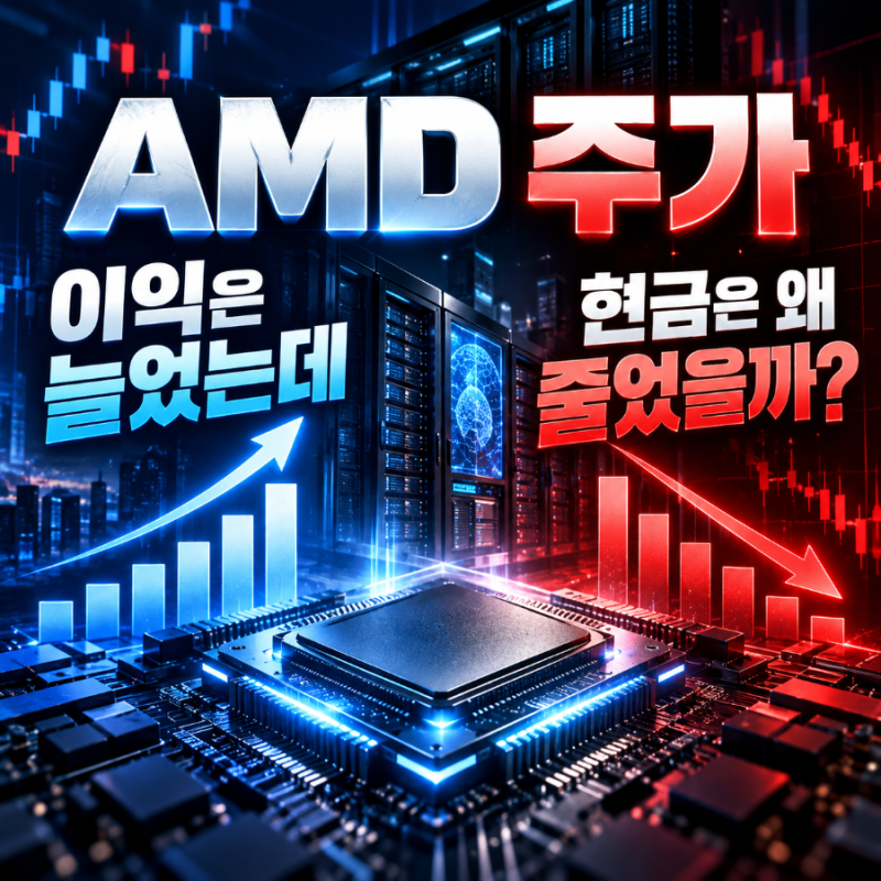 AMD 주가 608달러, “영업이익 35% 늘었는데…” 현금흐름은 왜 줄었을까?