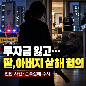 천안 40대 딸, 투자금 손실 뒤 60대 아버지 살해 혐의로 구속｜속초 실종 신고가 수사 단서