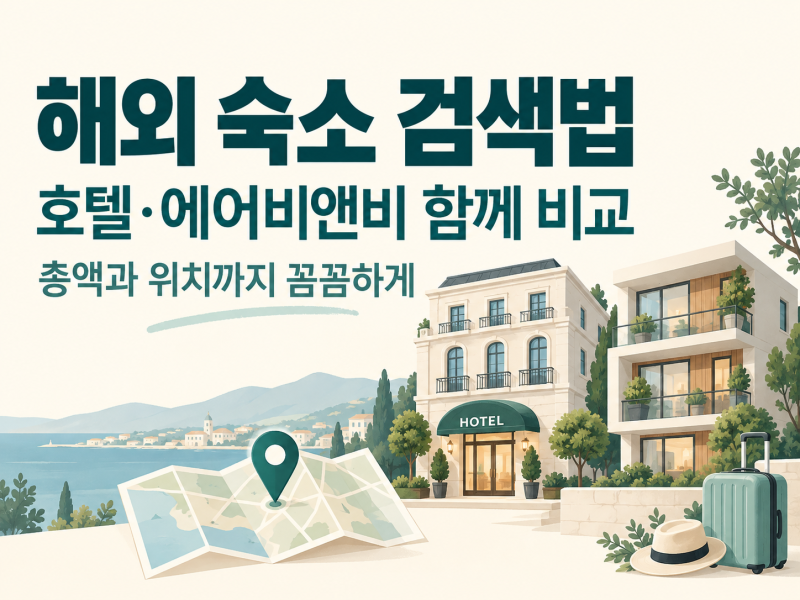 해외 숙소 검색법｜스카이스캐너로 호텔·에어비앤비 비교하고 총액 확인하기