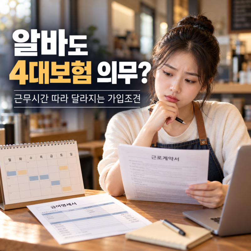 4대보험 가입조건, 알바·단시간 근로자도 모두 가입해야 할까?