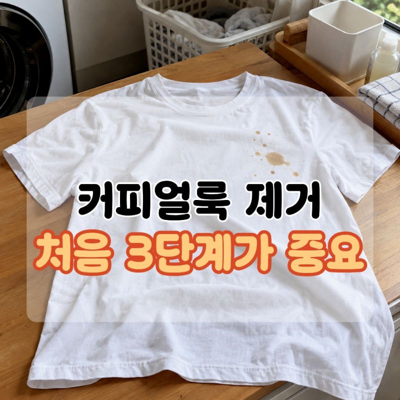커피얼룩지우는법 옷에 묻었을 때 자국남기지 않는 제거 방법