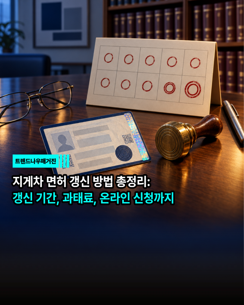 지게차 면허 갱신 방법 총정리: 갱신 기간, 과태료, 온라인 신청까지