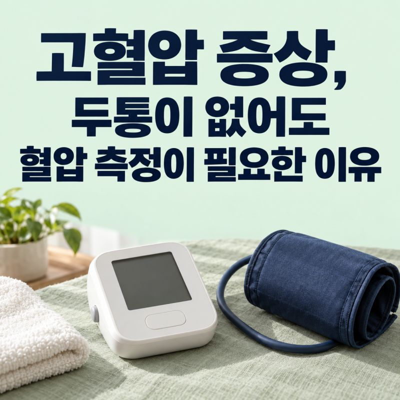 고혈압 증상, 두통이 없어도 혈압 측정이 필요한 이유