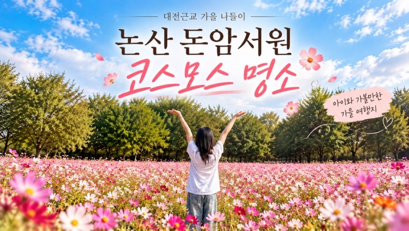 논산 돈암서원 코스모스 명소｜대전근교 아이와 가볼만한 가을 나들이 추천