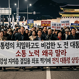 "노무현 대통령도 했는데"... 대통령의 끊임없는 '좌아한' SNS 정치