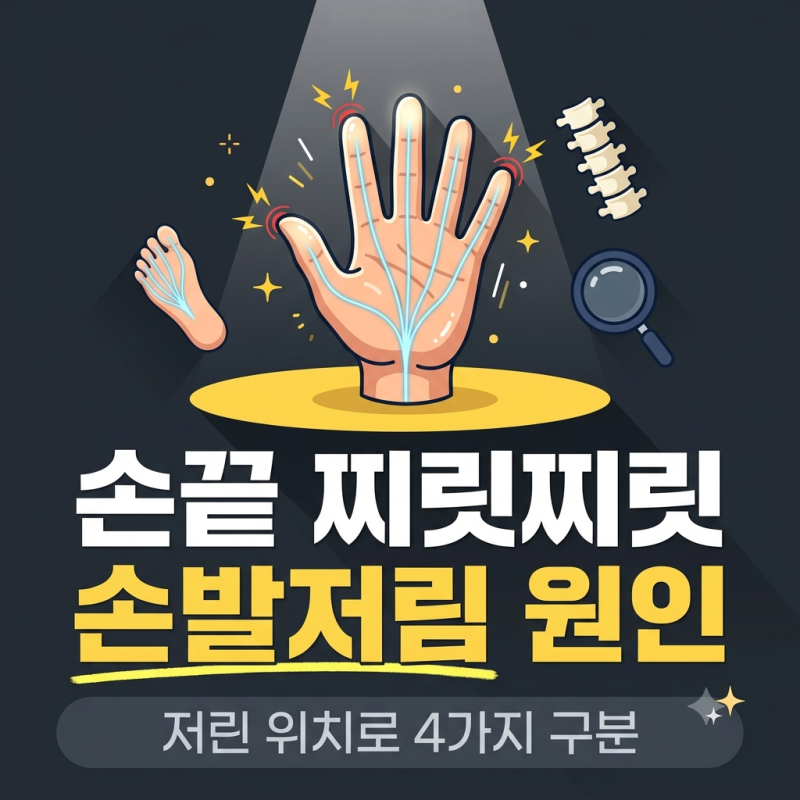 손발저림 원인 4가지, 저린 위치로 구분하는 법과 병원 신호