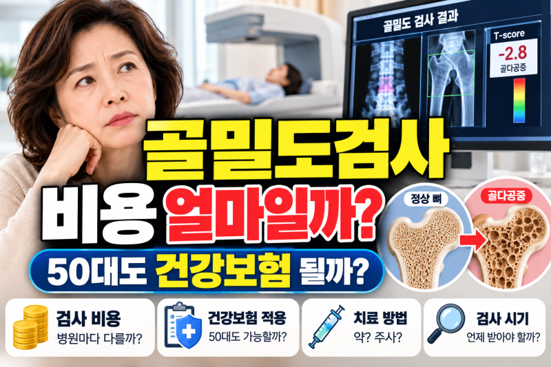 50대 골밀도검사 비용 얼마일까?