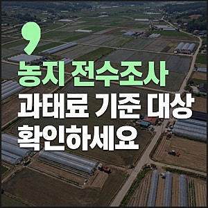 농지 전수조사 과태료 기준 대상과 2026년 심층조사 일정 확인