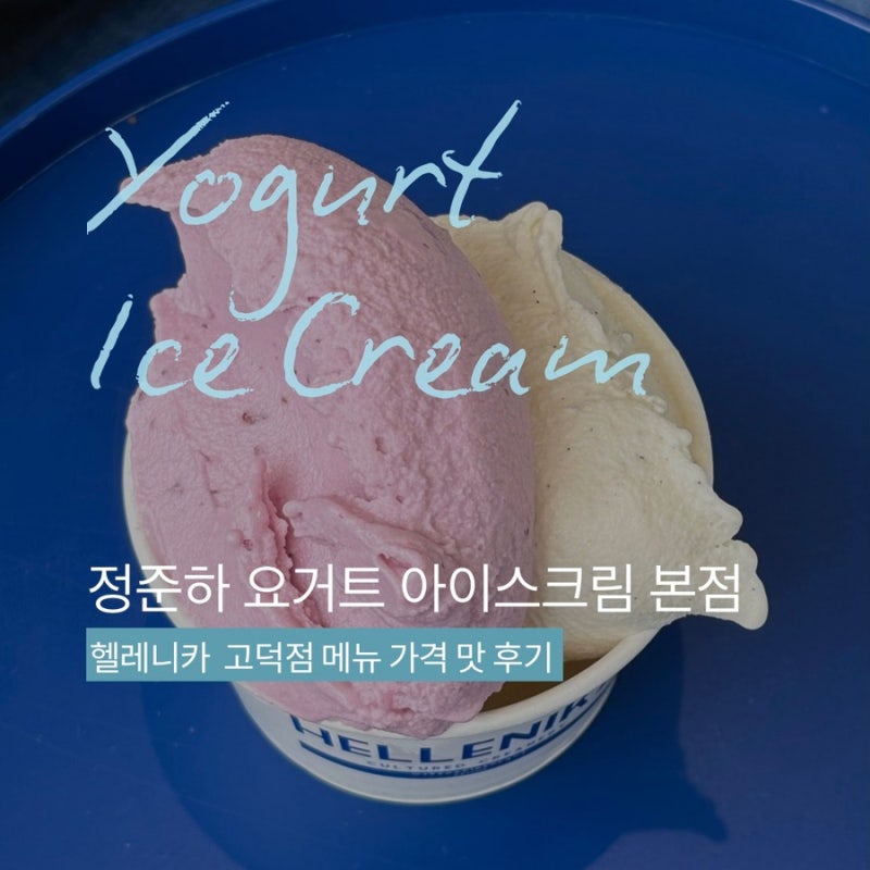정준하 요거트 아이스크림 본점 | 헬레니카 고덕점 메뉴 가격 맛 후기