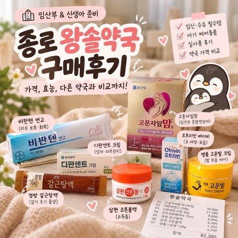 출산준비 :: 남대문 왕솔약국 임산부 신생아 영양제와 각종 약 구매, 가격, 주말 웨이팅