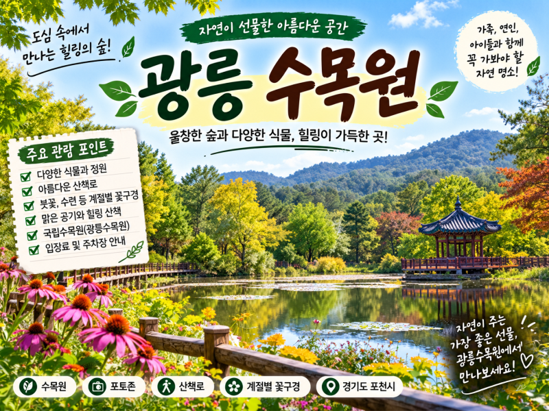 광릉수목원 예약 알아보기