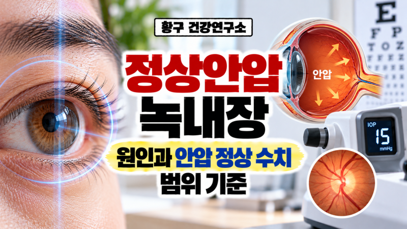정상안압 녹내장 원인과 안압 정상 수치 범위 기준