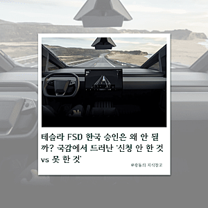 테슬라 FSD 한국 승인은 왜 안 될까? 국감에서 드러난 ‘신청 안 한 것 vs 못 한 것’