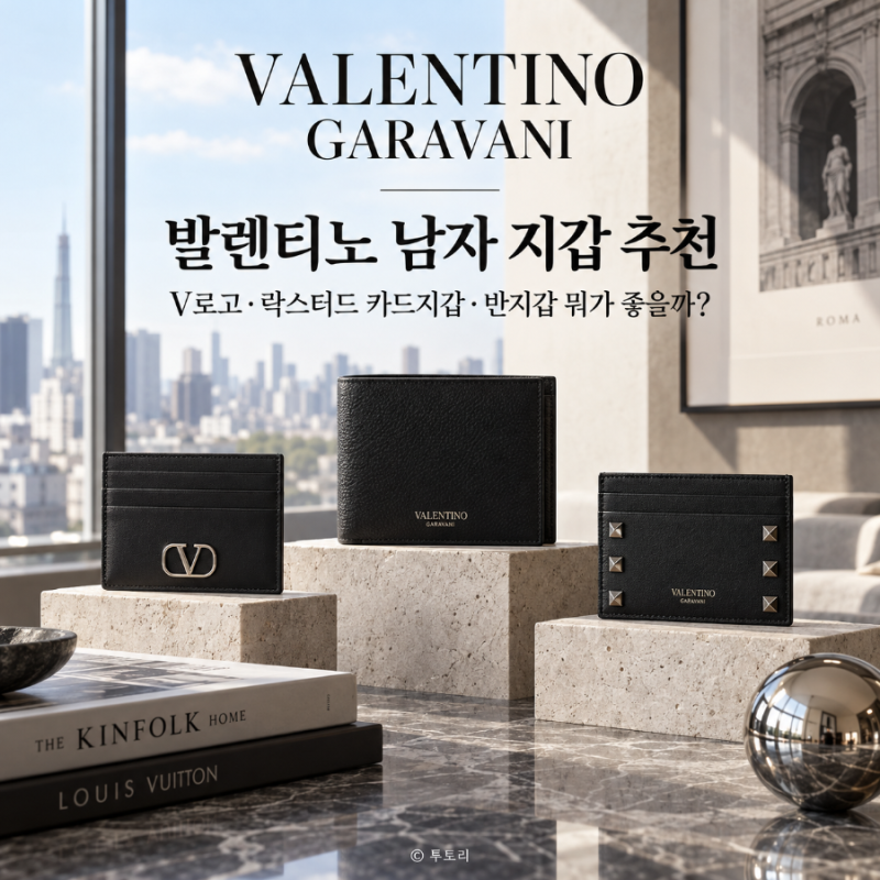 발렌티노 남자 지갑 추천 가격대 비교, V로고·락스터드 카드지갑 반지갑 뭐가 좋을까?
