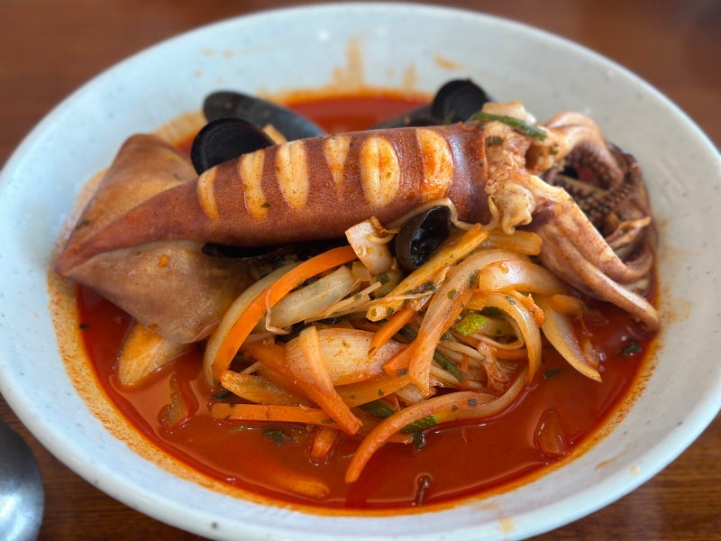 죽변 짬뽕 맛집 울진 예원｜문어탕수육·통오징어 짬뽕 이색 중식