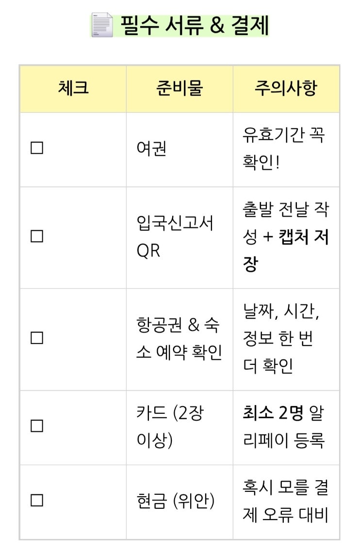 [상하이] 여행 준비물 체크리스트 입국신고서부터 필수 어플까지 (feat.이심, 알리페이)