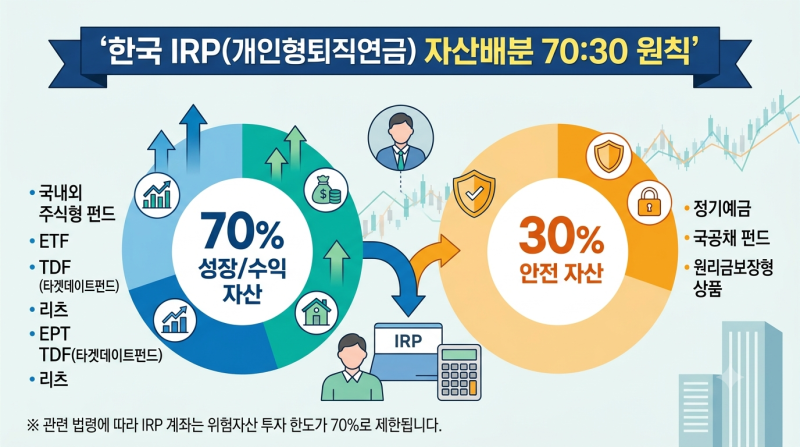 [퇴직 후 자본운용] IRP 계좌 추천 자산배분 전략과 안전한 ETF 운용법