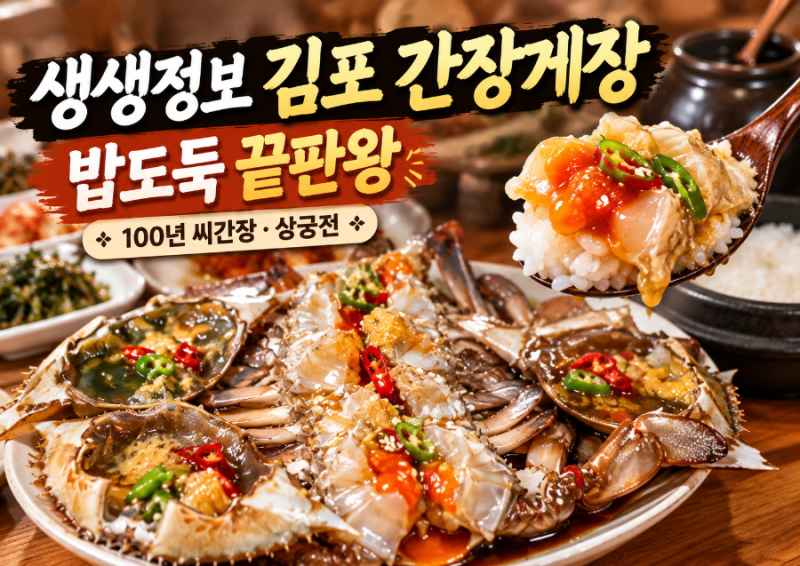 생생정보 김포 간장게장 어디? 100년 씨간장으로 만든 상궁전, 게딱지 밥까지