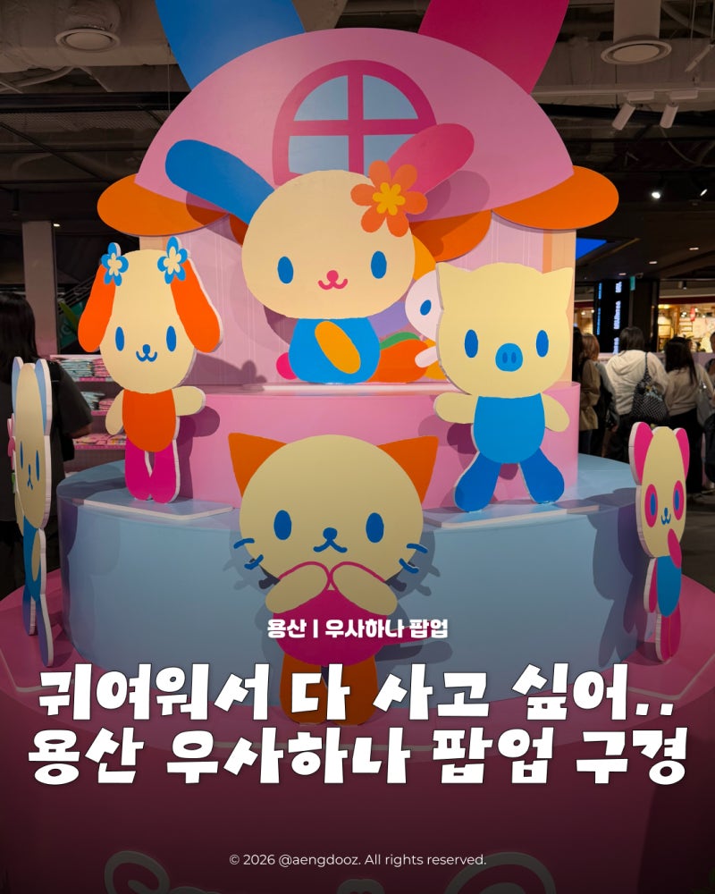 용산 아이파크몰 우사하나 팝업 후기｜현장 웨이팅부터 산리오 굿즈 구경까지