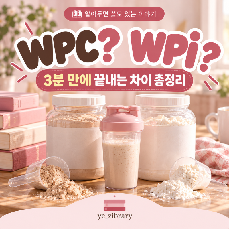 WPC? WPI? 무슨 말인지 모르겠네 | 단백질 보충제 고르기 전에 이것만 알면 돼요!