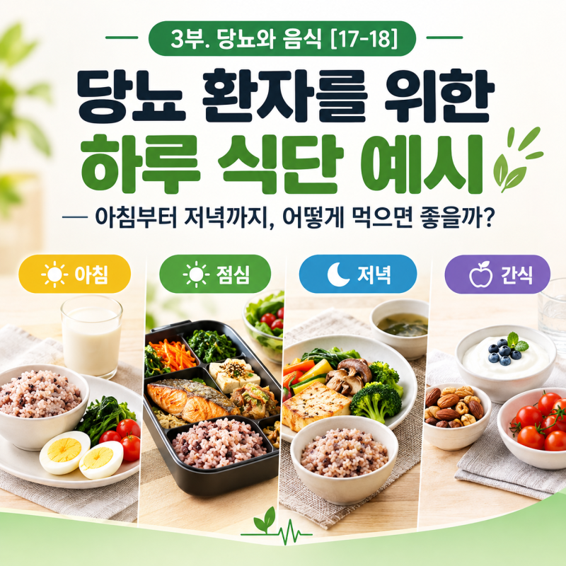 당뇨 환자를 위한 하루 식단 예시 — 아침부터 저녁까지, 어떻게 먹으면 좋을까?
