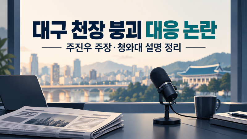 대구 천장 붕괴 이재명 골프 논란, 주진우 주장·청와대 해명과 대응 시점 정리