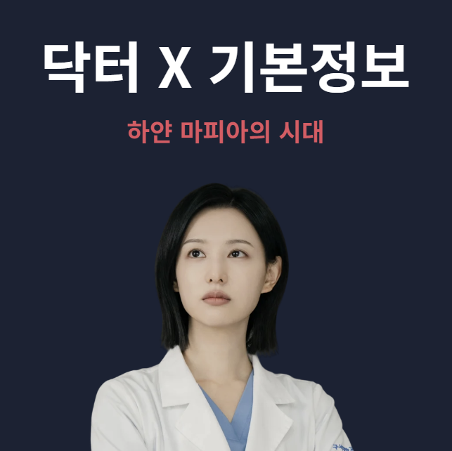 닥터X 하얀 마피아의 시대 기본정보 12부작 편성 등장인물 OTT 정리