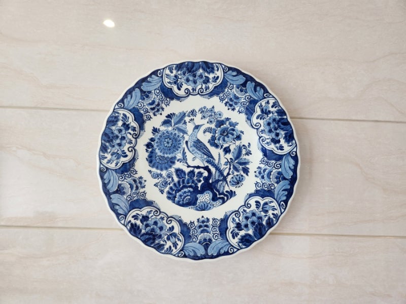 네덜란드 델프트블루(Delfts Blauw) 32cm 핸드페인팅 대형 벽걸이 장식접시