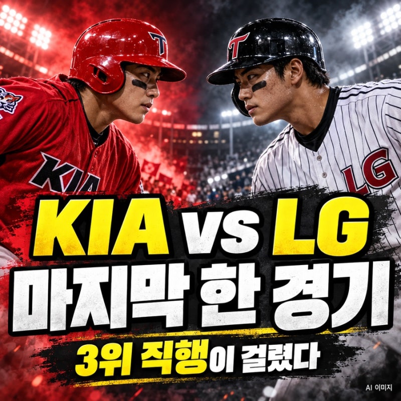 결국 마지막 한 경기…KIA-LG, 지면 두산 만나는 ‘3위 결정전’