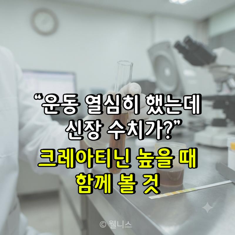 “운동 열심히 했는데 신장 수치가?” 크레아티닌 높을 때 함께 볼 것