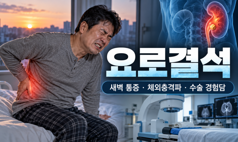 요로결석 통증, 새벽 응급실까지 갔습니다｜체외충격파 10번·요관내시경 수술 2번의 실제 경....