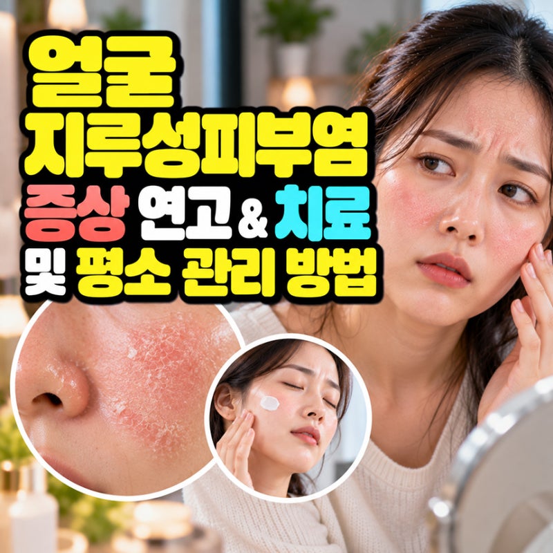 얼굴 지루성피부염 증상 연고 & 치료 및 평소 관리 방법