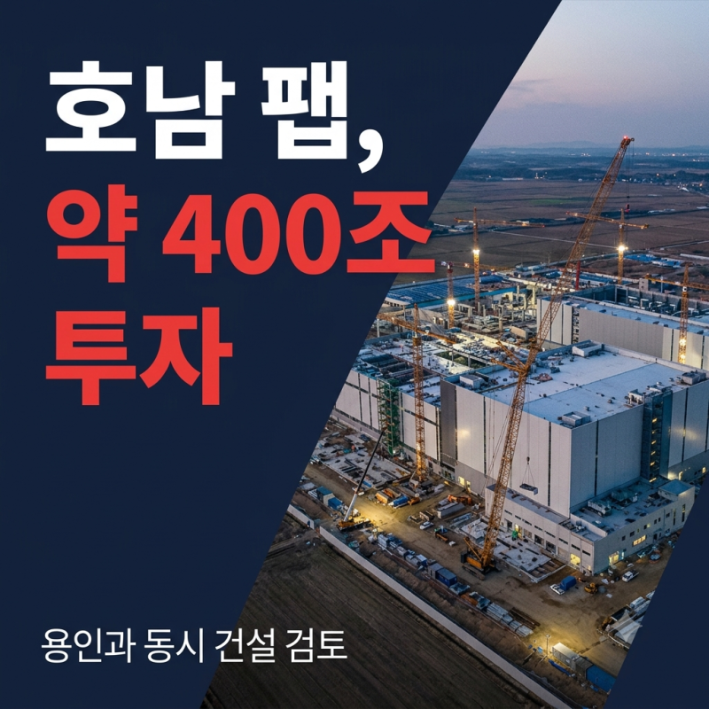 최태원 회장이 호남 팹 철회설을 직접 잠재웠다 용인과 동시 건설까지 꺼낸 배경