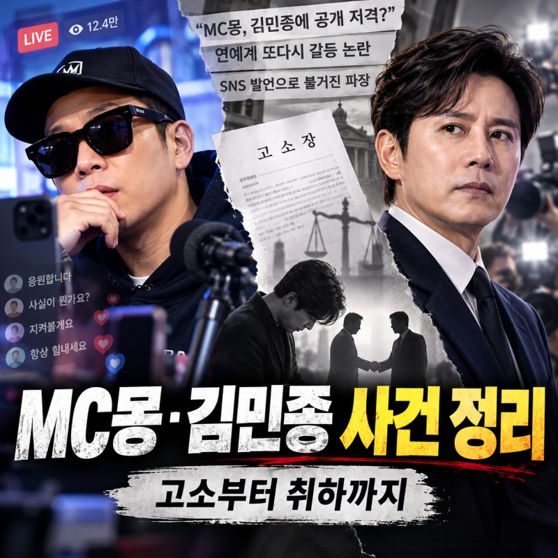 MC몽이 김민종을 왜 지목했을까? 고소부터 사과·취하까지 사건의 전말 (sbs 미운우리새끼 공....