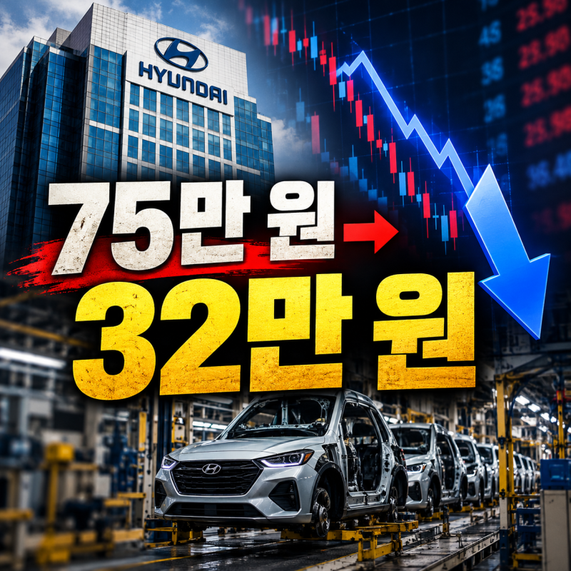 "아직도 바닥 아니다" 75만 원 찍던 현대차 32만 원 추락…증권가 목표가 '줄하향'