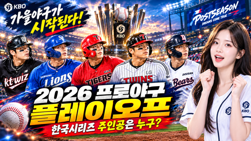 2026 프로야구 플레이오프 일정 총정리! 진출팀·경기 방식·한국시리즈 우승 전망
