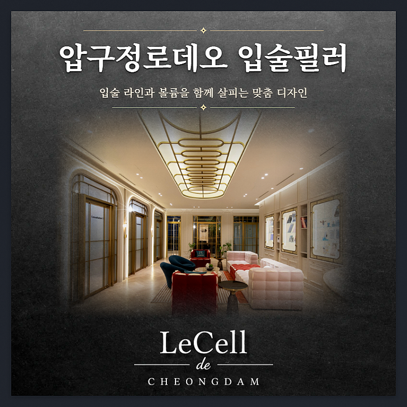 압구정로데오 입술필러 시기별 붓기 변화