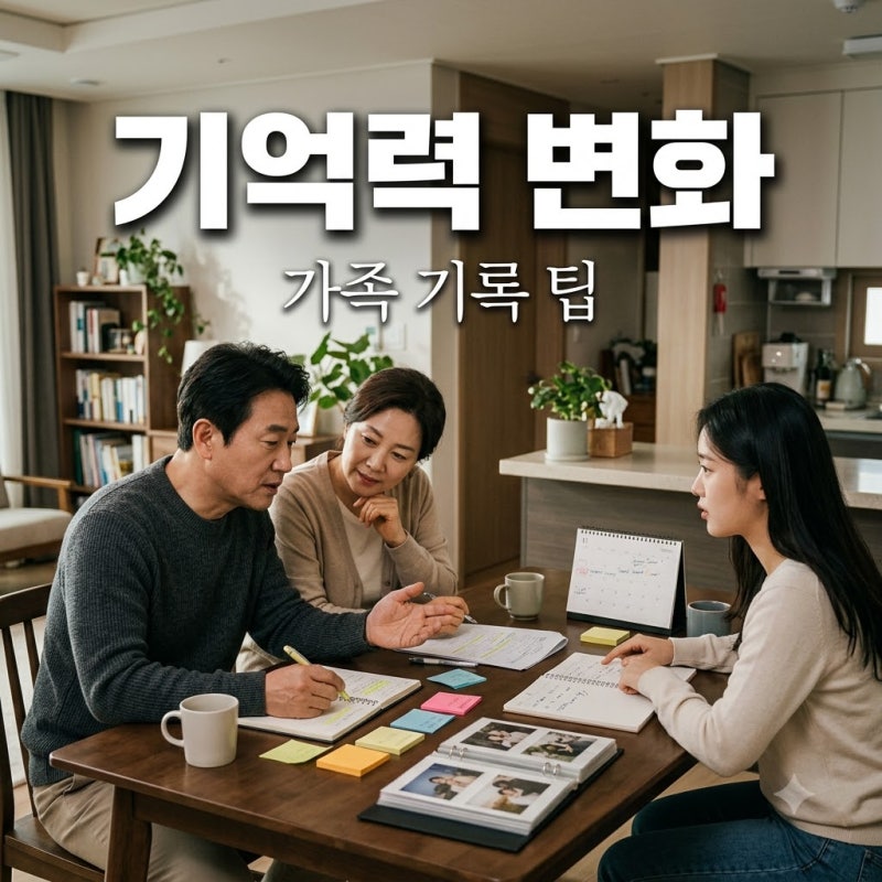 경도인지장애 검사, 건망증이 걱정될 때 가족이 기록해 갈 변화는?